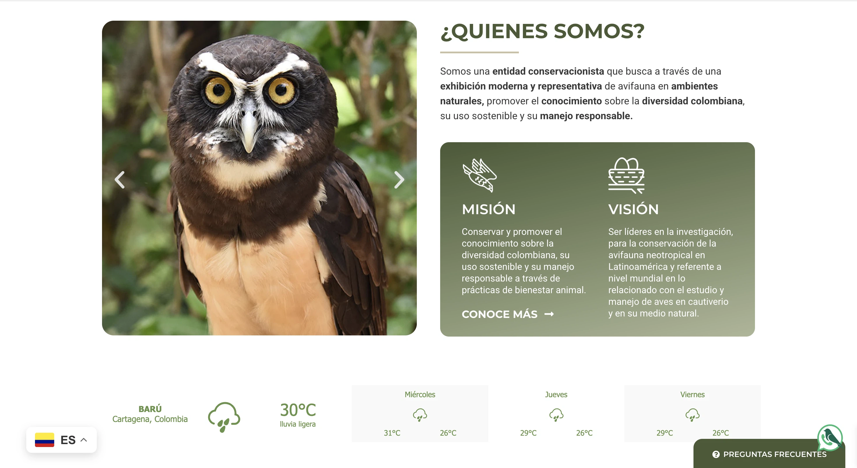 Aviario Nacional: captura de escritorio 2 de 5