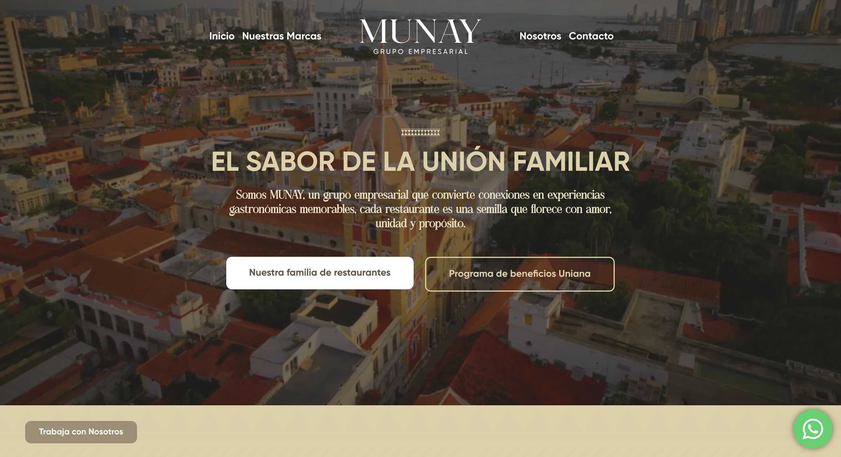 MUNAY Grupo Empresarial: captura de escritorio 1 de 6