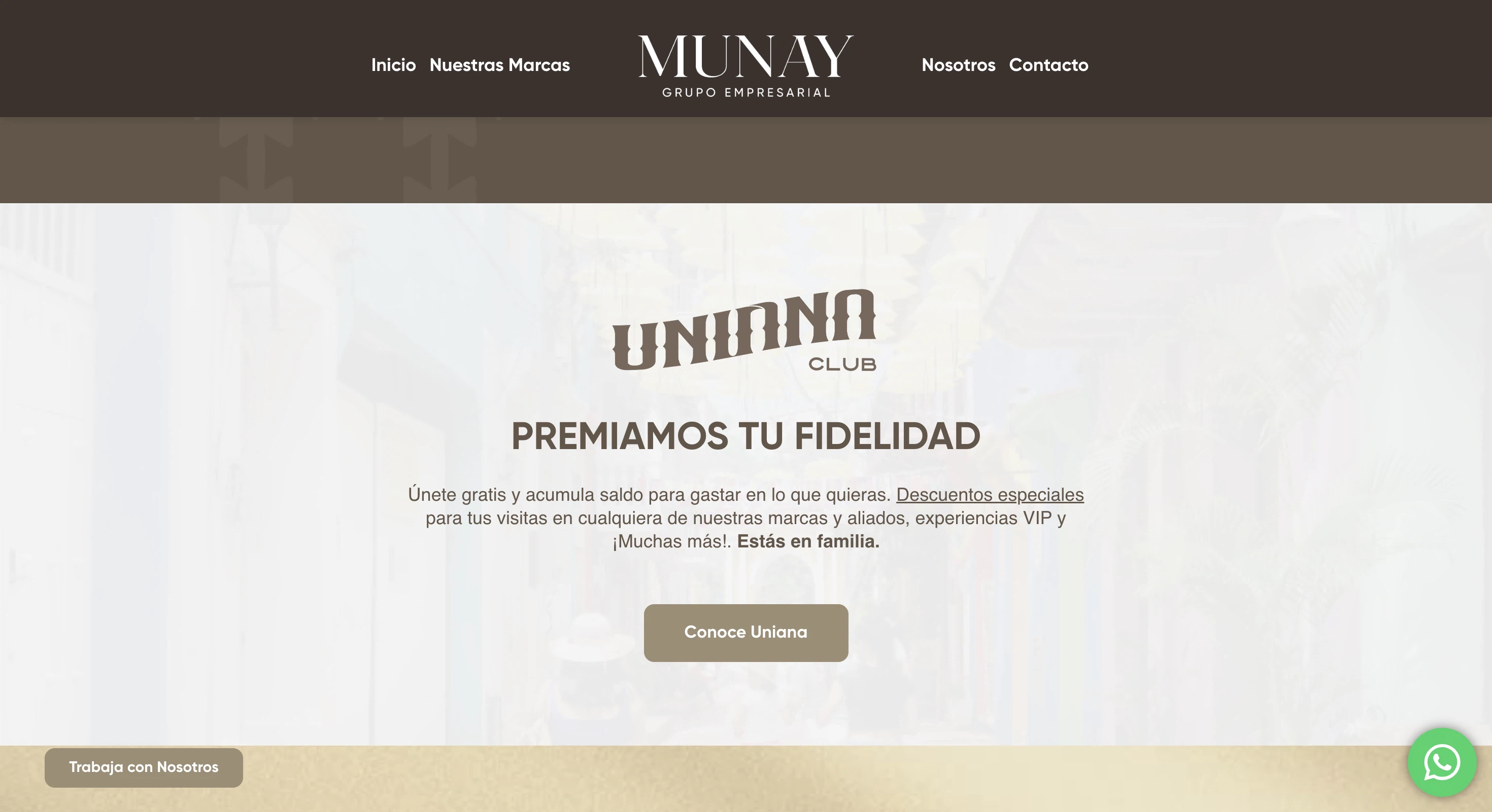 MUNAY Grupo Empresarial: captura de escritorio 4 de 6