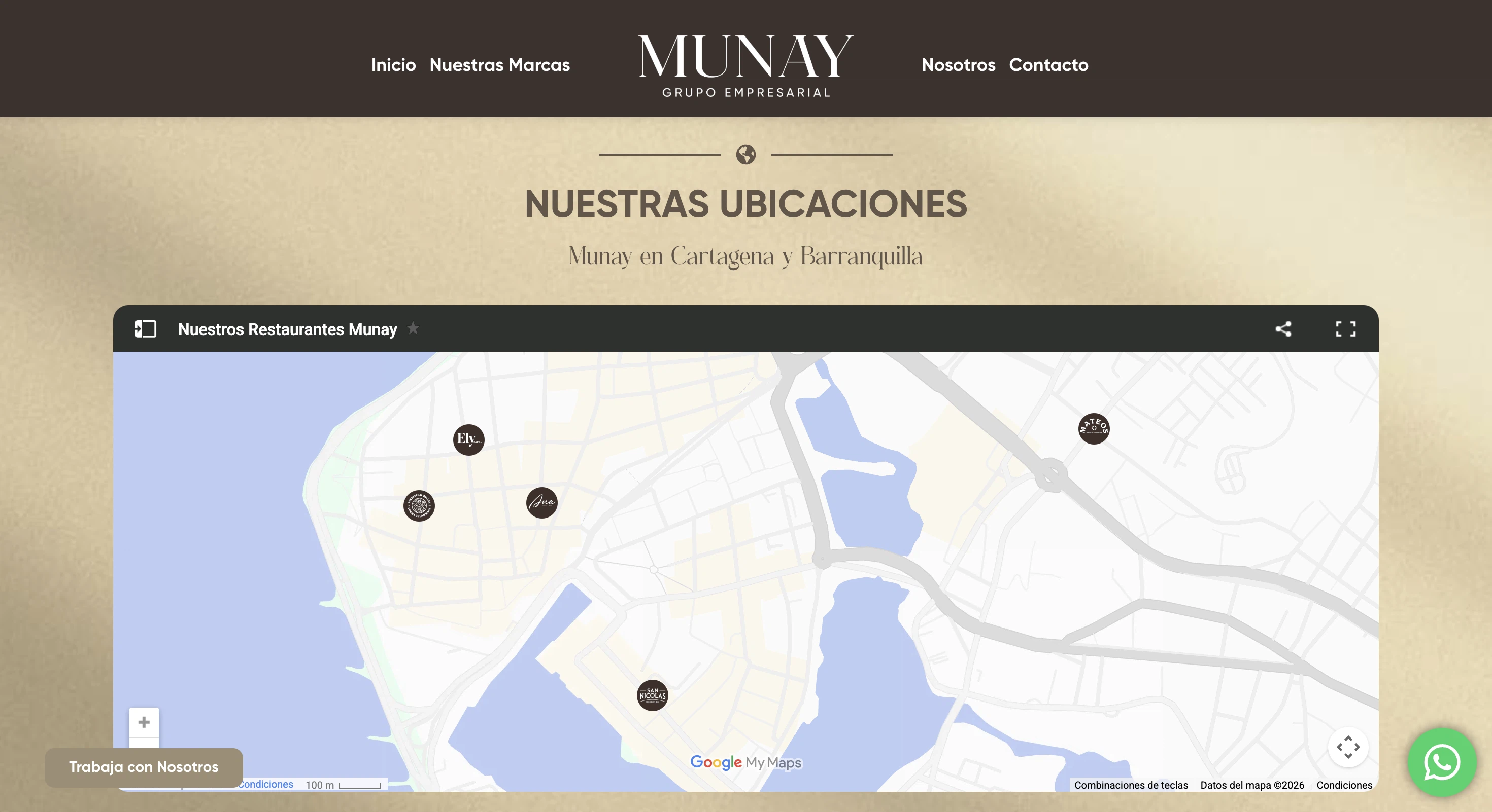 MUNAY Grupo Empresarial: captura de escritorio 5 de 6